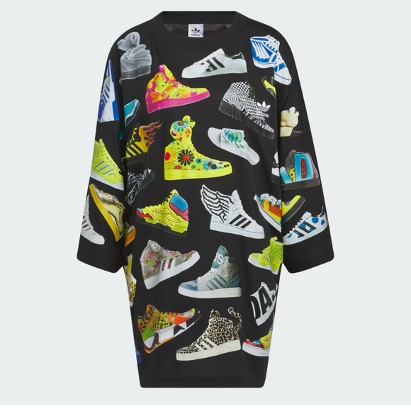 adidas Dresses & Skirts - Adidas Originals x Jeremy Scott Archive Dress Tee RARE size XL